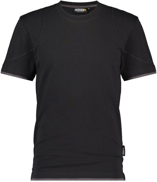 Dassy t-shirt kinetic zwart grijs l