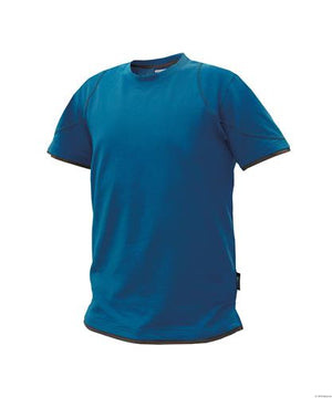 Dassy t-shirt kinetic azuurblauw grijs xs