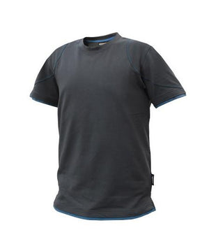 Dassy t-shirt kinetic grijs azuurblauw l