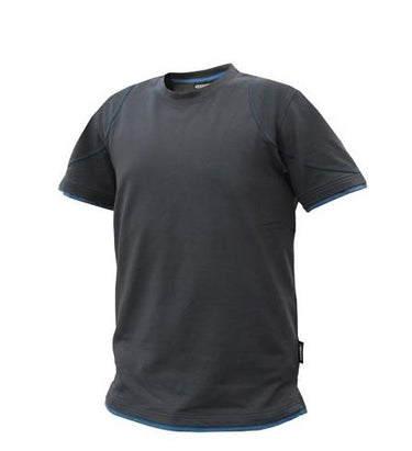 Dassy t-shirt kinetic grijs azuurblauw xl