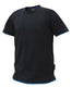 Dassy t-shirt kinetic zwart azuurblauw s
