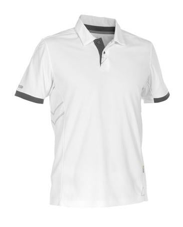 Dassy polo traxion wit grijs m