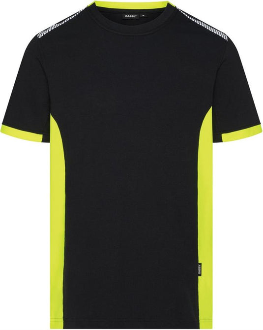 Dassy polo veracruz nachtblauw fluogeel m