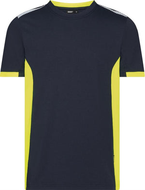 Dassy t-shirt tampico nachtblauw fluogeel m
