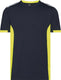 Dassy t-shirt tampico nachtblauw fluogeel xxl