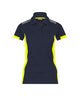 Dassy polo veracruz women nachtblauw fluogeel xl