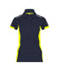 Dassy polo veracruz women nachtblauw fluogeel l