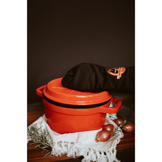 Solinger the windmill premium gietijzeren braadpan 2.5l oranje emaille