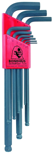Bondhus inbussleutelset blx9m lang+kogelkop