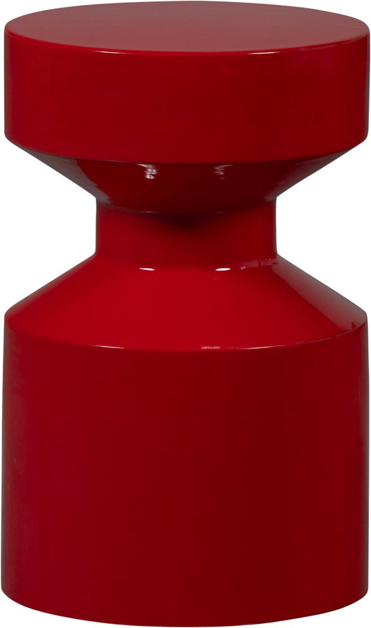 Woood ferry bijzettafel - metaal - rood - 47x30x30