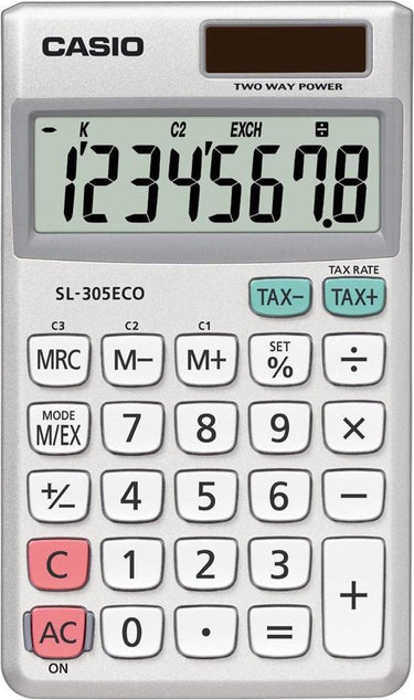 Casio sl-305eco - zakrekenmachine - duurzaam alternatief