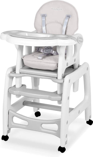 Ricokids sinco 5-in-1 voedingsstoel, grijs