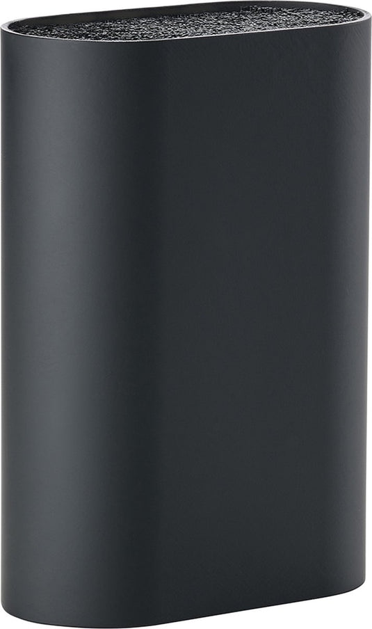 Zone denmark singles messenblok - mes houder - universeel - 17 x 9 cm black - kunststof - koken - keuken - keukenmesassecoires - ovaal