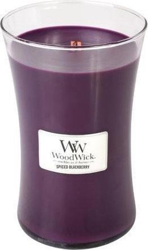 Woodwick hourglass large geurkaars - spiced blackberry - 130 branduren