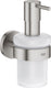 Grohe start zeepdispenser met houder - supersteel (rvs look) - 160ml