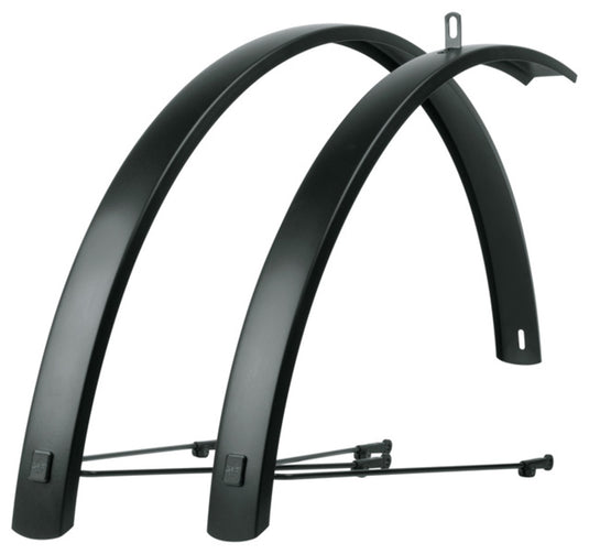 Sks spatbordset 28 (622) edge al 46mm aluminium zwart