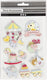 Creativ company 3d baby stickers - zelfklevende 3d stickers - baby thema stickers - gelaagde foam stickers - dikke knutselstickers voor scrapbooking kaarten maken - dikte 7mm - set van 8 stuks