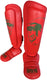 Super pro combat gear scheenbeschermer nations maroc kids pu rood - groen xs