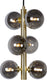Lucide tycho - hanglamp - ø 25,5 cm - 6xg9 - mat goud messing