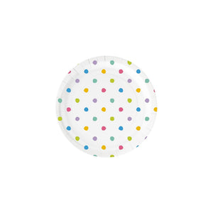 Paperdreams plates - party dots - papier 23cm set a 6 stuks