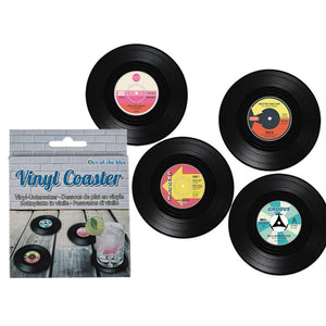Out of the blue lp onderzetters vinyl ø11cm set van 4