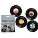 Out of the blue lp onderzetters vinyl ø11cm set van 4