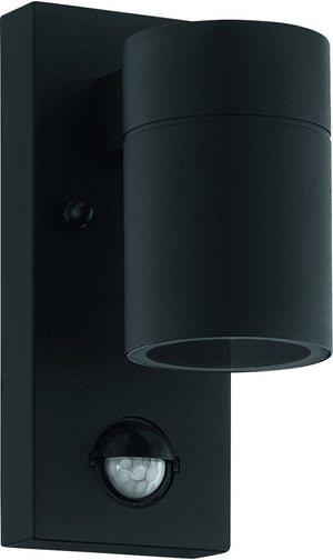 Eglo riga 5 wandlamp buiten - gu10 - 16,5 cm - beweginssensor - zwart