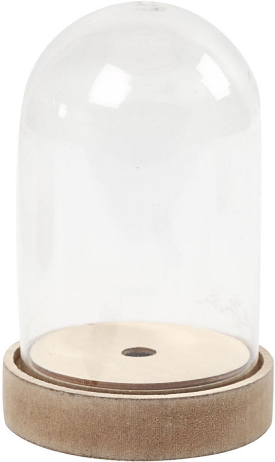 Creativ company cc stolp op houten voet h:12,5 cm