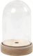Creativ company cc stolp op houten voet h:12,5 cm