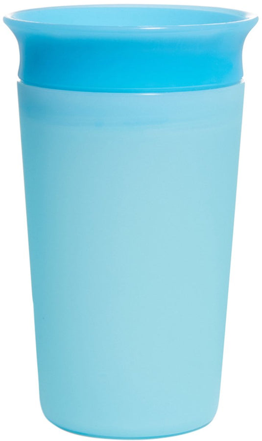 Munchkin miracle anti-lek 360° drinkbeker - sippy cup - veranderd van kleur - warmtegevoelig - oefenbeker voor baby en kind - 266ml - blauw
