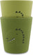 Trixie silicone cup 2-pack - mr. dino - twee drinkbekers voor kinderen - in voedselveilig silicone - groen