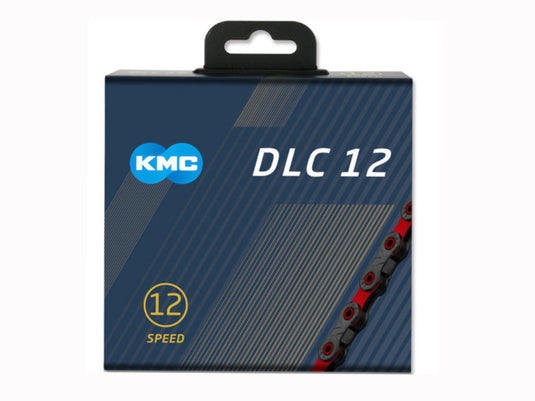 KMC Fietsketting DLC 12 126 schakels - Rood Zwart - 272g