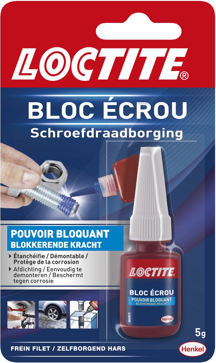 Afbeelding laden in galerijviewer, Loctite schroefdraadborging 5g | beste borging van schroeflijm | extreem sterke schroef lijm.

