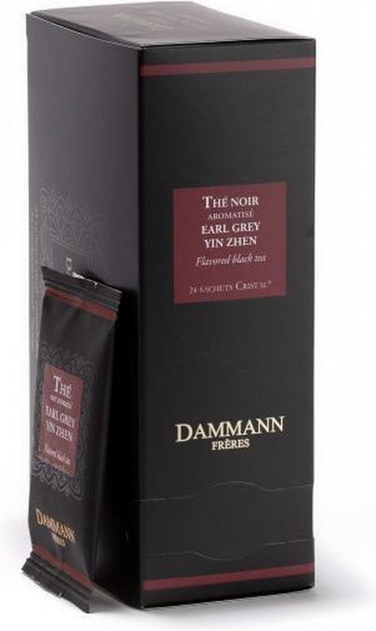 Dammann frères - earl grey yin zhen - 24 crystal teabags - zwarte thee