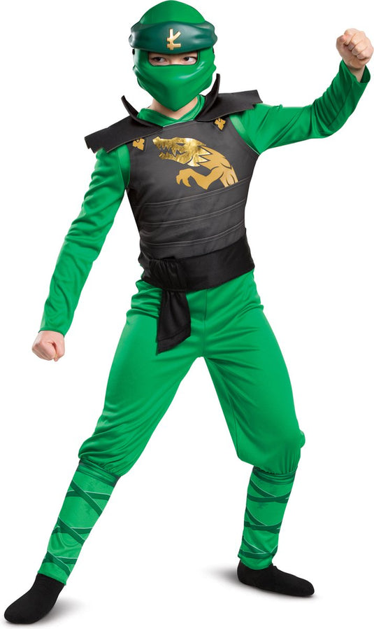 Disguise lego - ninjago, lloyd legacy jumpsuit classic, maat m (7-8 jaar), jongens