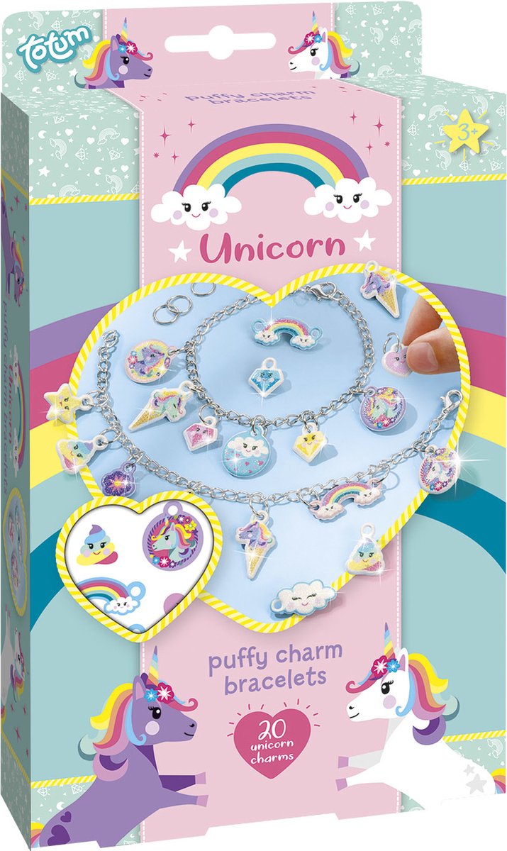 Laden Sie das Bild in Galerie -Viewer, Totum eenhoorn - puffy bedelarmbandjes
