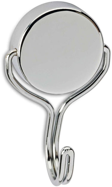 Maul magneet rond 1 stuk 30 kg staal metaal neodymium met haken 7.7 x 4.6 x 2.8 cm zilver