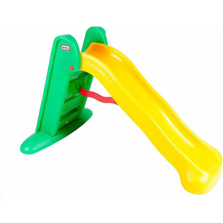 Afbeelding laden in galerijviewer, Little tikes glijbaan large slide - peuter -voor buiten - groen geel
