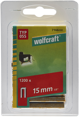 Afbeelding laden in galerijviewer, Wolfcraft smalle rugnieten | type 055 | 15mm | 1200 stuks - 7166000
