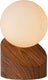 Lucide len - tafellamp - ø 10 cm - 1xg9 - donkere houtlook - japandi