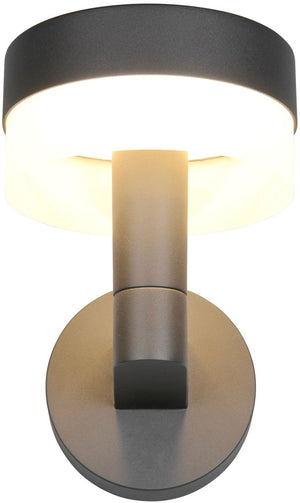 Trio mackenzie - wandlamp - antraciet - incl. 1x smd 8 w - wandmontage - niet geschikt voor externe dimmer - niet dimbaar - buitenverlichting - ip54