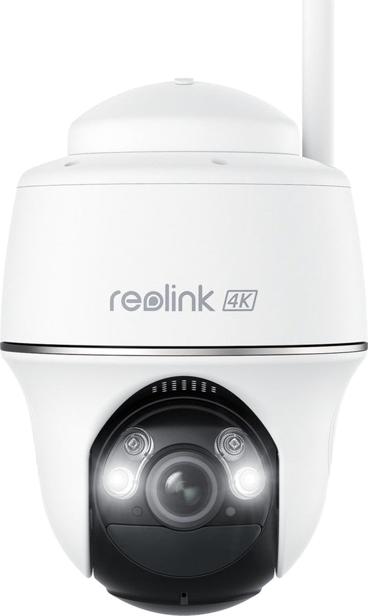 Reolink 4k beveiligingscamera draadloos buiten op batterij, pan- en kantelfunctie, detectie van personen voertuigen dieren, nachtzicht in kleur
