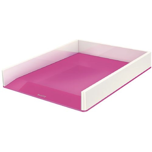 Leitz brievenbak wow polystyreen 267x336x49mm a4 roze