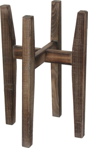 Mica decorations ascot plantenstandaard hout lichtbruin maat in cm: 33 x 33 x 48 bruin