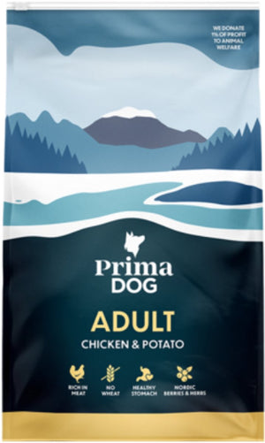 Primadog hondenvoer adult kip aardappel - 3 kilo