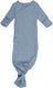 Lodger hopper - newborn slaapzak - blauw - 0.3 tog - 62cm - biologisch katoen - hydrofiel - slaapzak baby