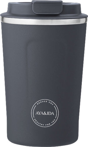 Aya ida aya ida - cup2go - thermosbeker - koffiebeker - coffee to go - reisbeker - meenemen - 380ml - navy blue