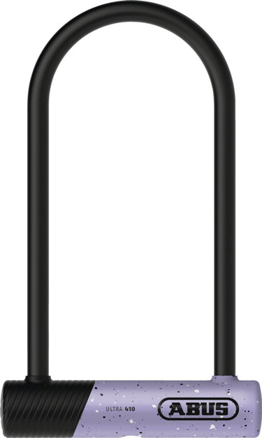 Abus beugelslot 410k ultra voor fietsen en e-scooters - handig en robuust fietsslot met praktische houder voor transport - fietsaccessoires - variant 170hb230, paars