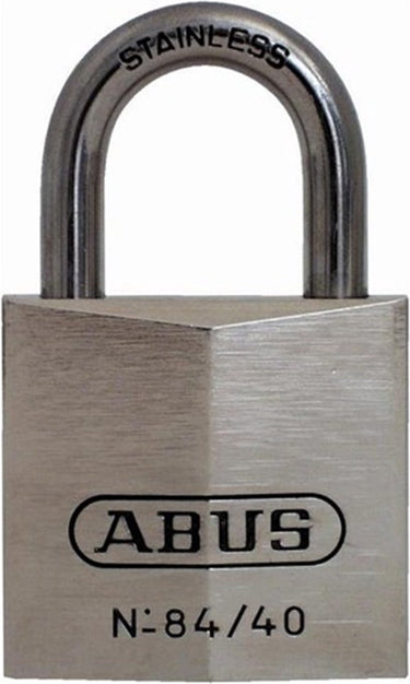 Abus hangslot chrome - 28,5mm - messing rvs beugel (verpakt in blister)