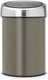 Brabantia touch bin prullenbak - 3 liter - badkamer - platinum matt steel deksel